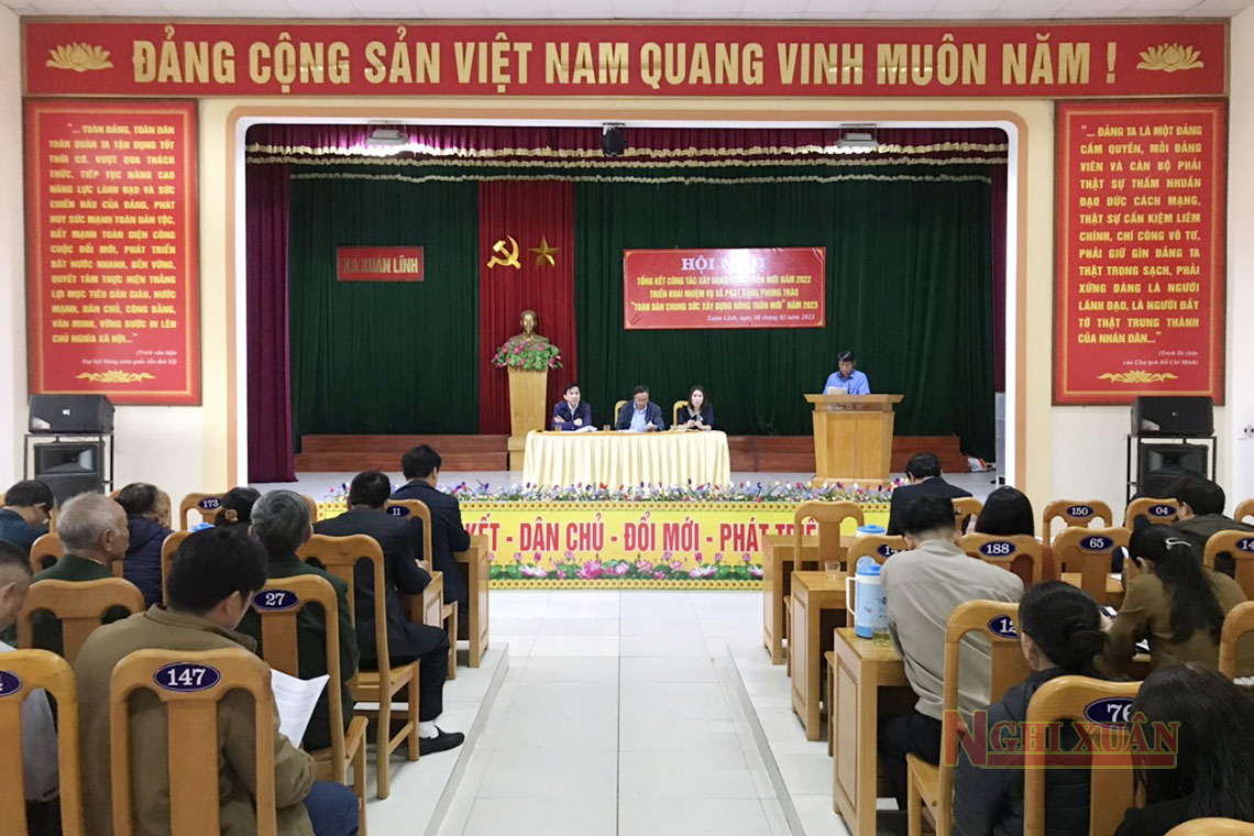 Xã Xuân Lĩnh phát động phong trào xây dựng nông thôn mới năm 2023